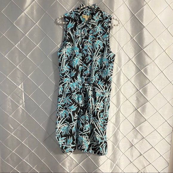 ⭐️HP⭐️ Michael Kors Bamboo Tie Front Dress - Picture 2 of 6